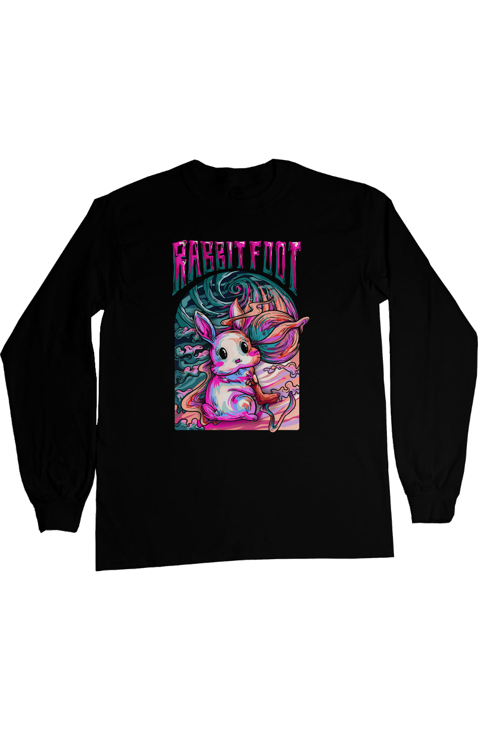 Rabbit Foot Banner - Black Ultra Long Sleeve